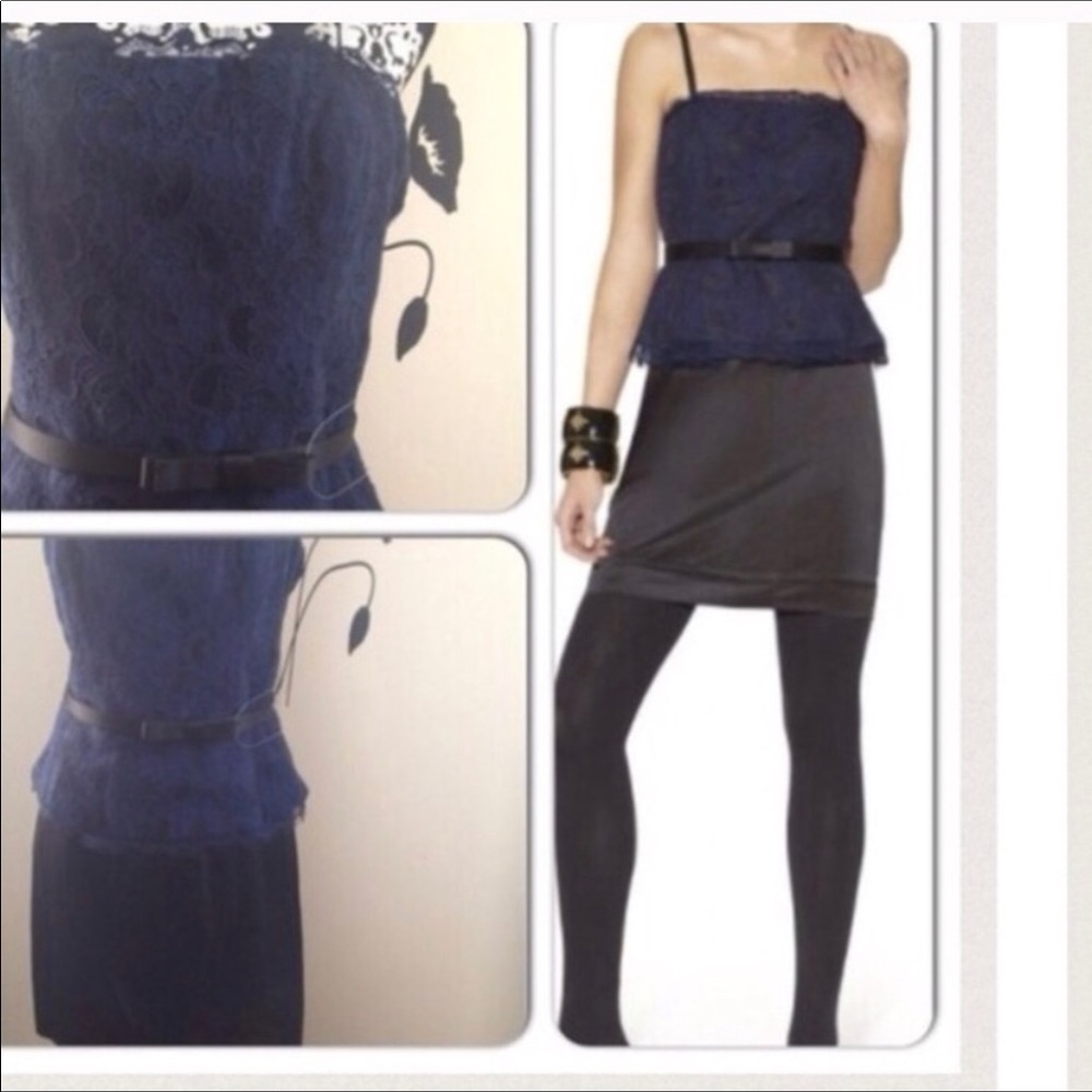 NWT Body con lace peplum dress by Kate Young